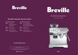 Breville bes870xl barista express espresso machine review. Breville The Barista Express Bes870 Bes870crn Bes820 Bes870bks Bes870 Bes870bss User Manual Manualzz