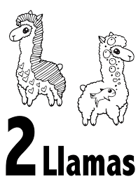 The genius is in all of us, so when enhancing your creativity through supercoloring.com, get ready for a marvelous change: Llama Numbers 1 10 Free Printable Coloring Pages Preschool Kindergarten Stevie Doodles
