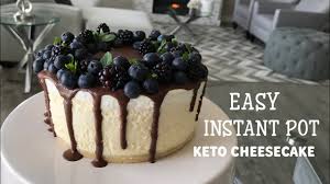 That's because the base of a traditional recipe uses many ingredients that are keto friendly. Instant Pot Keto Cheesecake Drizzled With Low Carb Chocolate Ganache Youtube