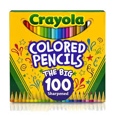 Buy trademark fine art 'gray cat over pencils' canvas art by francien van westering at walmart.com Crayola Colored Pencil Set Child Assorted Colors 100 Count Walmart Com Walmart Com