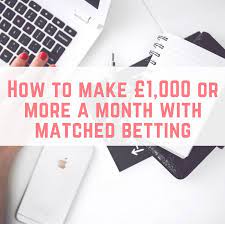 Maybe you would like to learn more about one of these? How To Make 1 000 Or More A Month With Matched Betting Make Money Without A Job