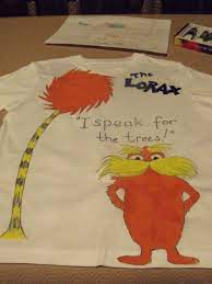 Lorax Tee Shirt For Earth Day Dr Seuss Costumes The Lorax Dr Seuss Crafts