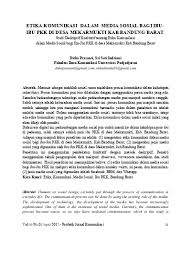 Etika penggunaan teknologi informasi dan komunikasi dalam pendidikan. Top Pdf Etika Komunikasi Dalam Menggunakan Media Sosial 123dok Com