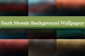 Dark Mosaic Background Wallpaper Mosaic Wallpaper Pet Logo Design