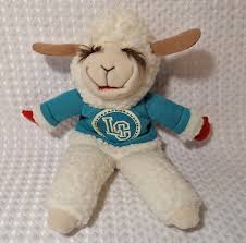 VINTAGE 1993 LAMB Chop Plush 10” Hand Puppet Aqua Green Blue Shirt Shari  Lewis $17.85