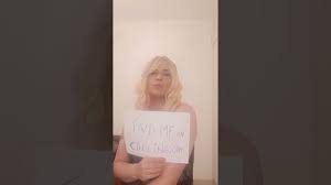 Blonde crossdresser posing - YouTube
