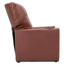 Kids Recliner With Cup Holder Brown Leather Sofa Chair Recliners Chairs For Children Www Homedecortip Leather Sofa Chair Family Room Chair Brown Leather Sofa