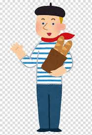 French Cuisine Baguette France Japan French People France Transparent Background Png Clipart French Cartoons Stick Figure Drawing Stick Figure Animation