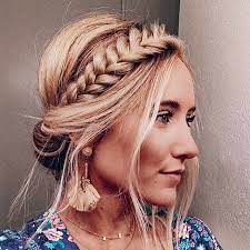 245 Likes 17 Comments Madison Braids Madisonbraids On Instagram Updo Of Our Dreams Get You Braided Headband Hairstyle Headband Hairstyles Hair Styles