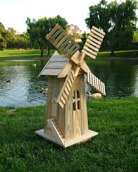 Need A Windmill Maybe If You Re Building Your Own Mini Golf Course Wooden Windmill Garden Windmill Decorative Windmills
