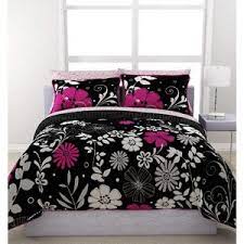 Formula Wk647150 Twilight Garden Reversible Bed In A Bag Twin Walmart Com Bed In A Bag Beautiful Bedding Sets Pink And Black Bedding