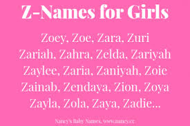 Girl Names That Start With The Letter Z Babynames Hippie Baby Names Baby Names Girl Names Cute Baby Girl Names