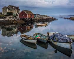 Peggy S Cove Fishing Village Harbor Boats Nova Scotia Etsy Fishing Boats Bass Fishing Boats Salt Water Fishing