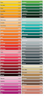 Colour Charts For Montana Gold Spray Cans Marker Pens