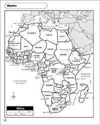 These printable africa map images are useful for your own geography related webpage, for * the largest country in africa is sudan, with an area of 2,505,800 sq km (967,490 sq mi). Political Map Africa Printable Maps Skills Sheets