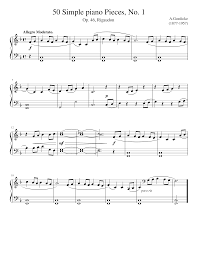 50 Easy Piano Pieces No 1 Sheet Music For Piano Solo Musescore Com