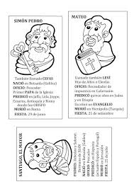 Biografia De Los 12 Apostoles De Jesus El Rincon De Las Melli Cartas Biograficas De Los Doce Apostoles Catequesis Apostoles De Jesus Escuela Dominical Para Ninos