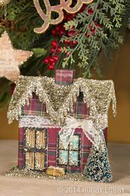 Hobbylobby Projects Crafty Christmas To You Christmas Village Houses Glitter Christmas Glitter Houses