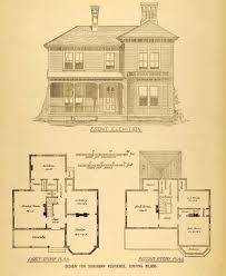 1878 Print House Architectural Design Floor Plans Victorian Architecture Mab1 Ebay Vintage House Plans House Plans With Photos Architecture House
