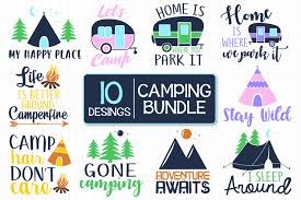 Svg (scalable vector graphics) file is a vector image format file, which is developed in xml (extensible markup language). Camping Colorful Bundle Graphic By All About Svg Creative Fabrica