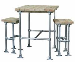 Outdoor bar height dining set for 2. Scaffold Bar Height Dining Set Urban 2 Stool Online Reality