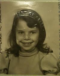 Getting portrait taken in 1974