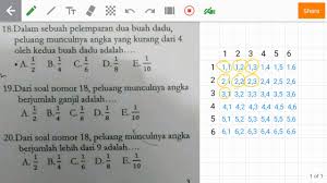 Sebuah dadu digelindingkan sekali berapa peluang kejadian mata dadu kelipatan tiga mata dadu bukan kelipatan 3. Menentukan Peluang Pada Pelemparan Dua Buah Dadu Youtube