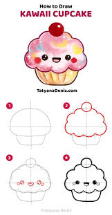 Wie Zeichne Kawaii Cupcake Cupcake Kawaii Wie Zeichne Einfache Niedliche Zeichnungen Susse Bilder Zeichnen Kinder Zeichnen