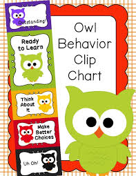 behavior clip chart behavior management owls behavior