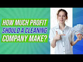 How much profit should a cleaning company make - YouTube