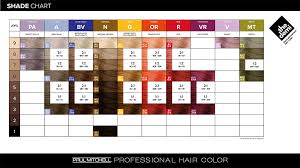 paul mitchell the color xg color chart in 2019