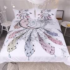 Black And White Moon Duvet Cover Set Moon Dream Catcher Bedding Set Queen Bedding Sets White Duvet Covers White Bed Set