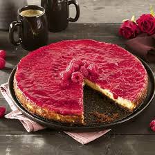 Aldi Belgie Recept Kaastaart Met Frambozensaus Frambozensaus Voedsel Ideeen Desserts