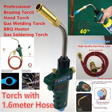 Braze Welding Torch Mapp Propane Gas Torch Self Ignition W Trigger Style Cga600 Heating Solder Burner With 1 5meter Hose Brazing Welding Torch Gas Hose