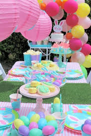 Laura S Little Party Easter Party Ideas With Party City Easter Themed Birthday Party Easter Birthday Party Easter Party Decor