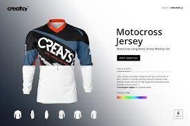 Download Motocross Jersey Mockup Set Motocross Jersey Design Mockup