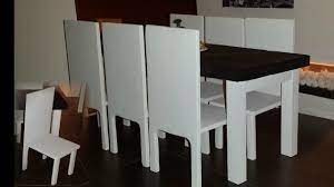 How To Make A Doll Dining Table Set Dining Chairs Diy Dollhouse Dining Room Diy Dining Table