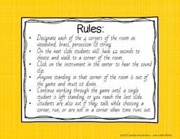 Four corners is a children's game, often played in elementary schools. Instrument Family 4 Corners An Aural Four Corners Style Game Tpt