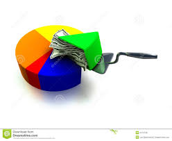 money pie chart stock illustration illustration of report