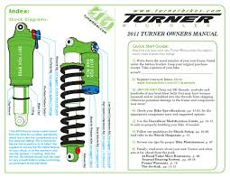 2011 Turner Bikes Owners Manual By Turner Suspension