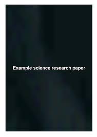 You can also do it but you shouldn't. Example Science Research Paper By Jane Maribel Issuu