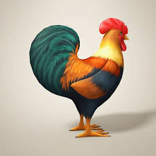 Chicken Cartoon 3d Model Cartoon Online Painting Tattoos For Kids