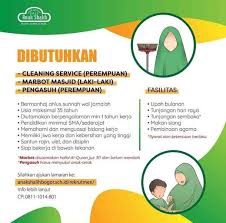 Info loker bandung februari 2021 lulusan sma, smk, d3, s1, s2, s3, lowongan kerja bandung februari 2021 terupdate dan terpercaya. Cleaning Service Marbot Masjid Dan Pengasuh ð™ˆð™Šð™ƒð˜¼ð™ˆð™ˆð˜¼ð˜¿ ð™…ð˜¼ð™€ð™‰ð™ð˜¿ð™„ð™‰ 7 Jan 2021 Loker Atmago Warga Bantu Warga