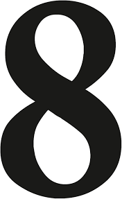 Number 8 Sticker in Black I Height 10 cm I House Number Sticker, Number  Sticker, for Outdoor, Mailbox, Door I Weatherproof I kfz4718 :  Amazon.com.be: ...