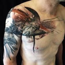 I love this guy without the yin & yang. Osprey Tattoo Great Design Eagle Tattoo Hawk Tattoo Eagle Tattoos