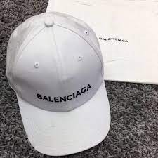 Balen Ga Baseball Cap With Balenciaga Logo White Balenciaga Logo Baseball Cap Balenciaga