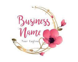 Diseno De Logotipo Personalizado Logotipo De Flores De Etsy Flower Logo Design Flower Logo Custom Logo Design