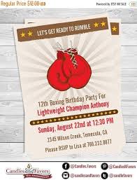 Printable Birthday Activities For Kids Boxing Gloves Printable Birthday Party Invitation Etsy Birthday Party Activities Birthday Party Invitations Printable Birthday Party Invitations