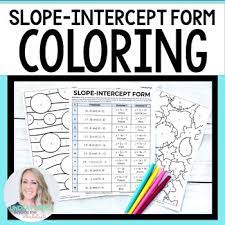2 converting an equation to slope intercept form. Slope Intercept Form Coloring Activity By Lindsay Perro Tpt