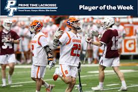 Uncover why prime time sports camp is the best company for you. Prime Time Lacrosse Player Of Week 1 Chase Scanlan Syracuse Inside Lacrosse